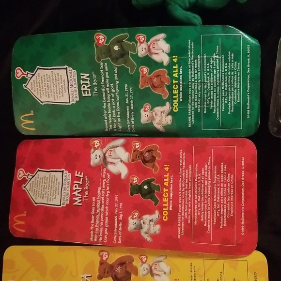TY Beanie Babies 4 collection Glory, Maple, Erin, Britannia - Picture 10 of 12